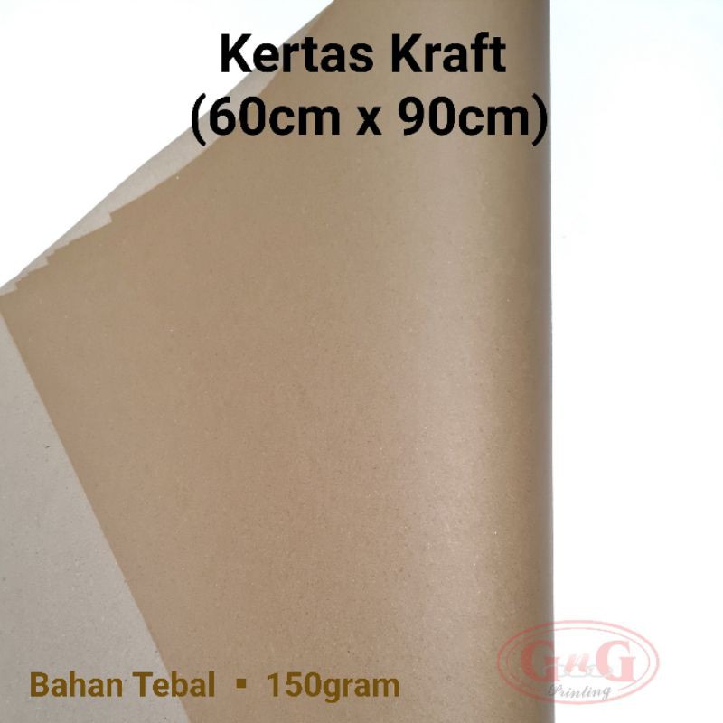 

10 Lbr - Kertas Kraft Coklat Samson Craft Packing, Lembaran, 60x90cm