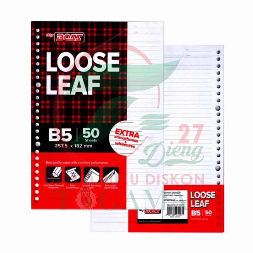 KERTAS - ISI BINDER LOOSE LEAF BIG BOSS