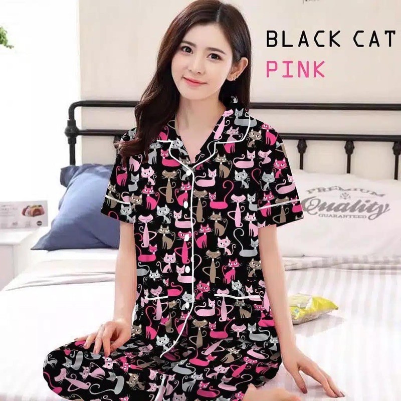 baju tidur perempuan setelan motip