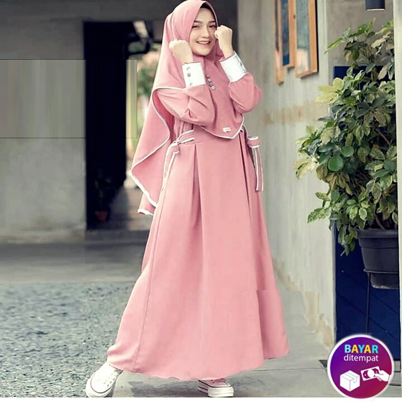 Gamis Plus Khimar Annisa Syari