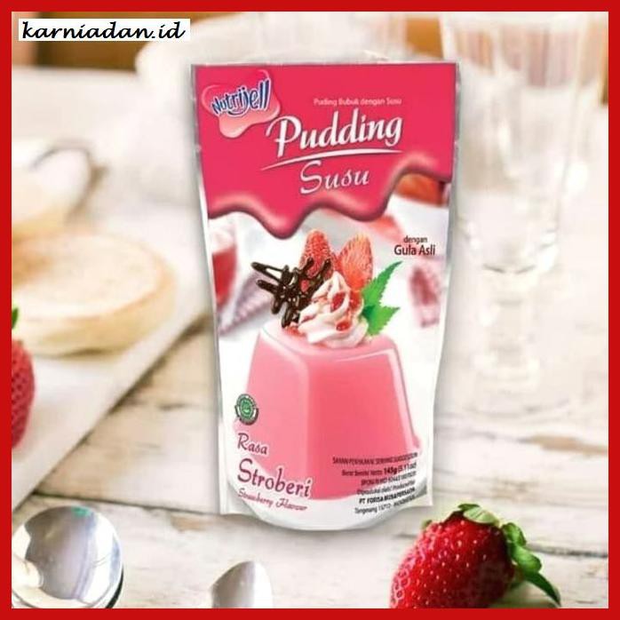 

RAGA-RAGA- NUTRIJELL PUDING RASA SUSU STROBERI 145G -GNIDUP-NAHAB.