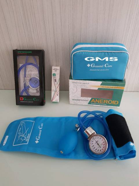 Paket Tensi Aneroid + Stethoscope + Thermometer