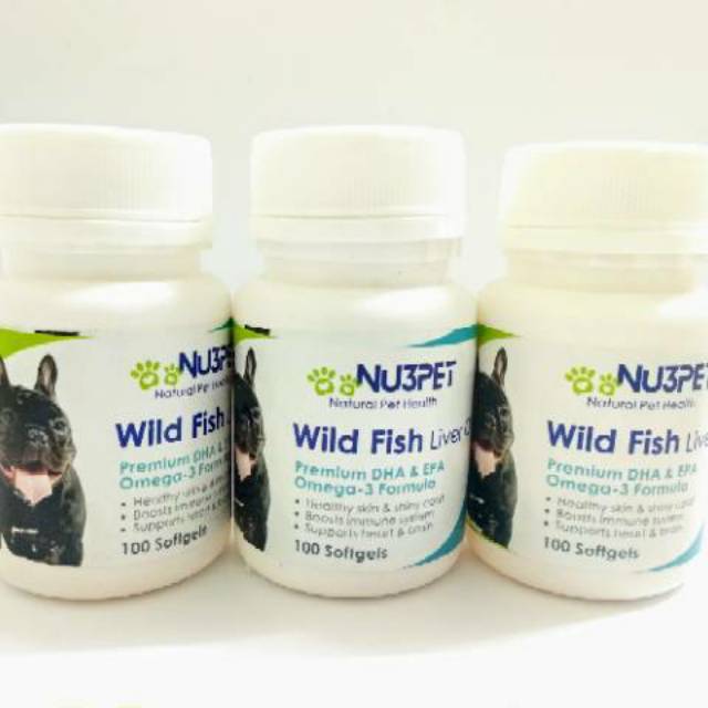 Minyak Ikan BOTOL Anjing Kucing Vitamin Bulu Fish Oil Kapsul Capsule