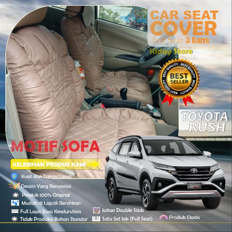 SARUNG JOK MOBIL RUSH MOTIF SOFA