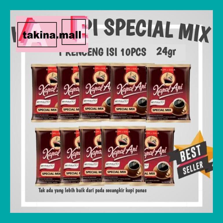 

Koptakk0 Kapal Api Special Mix Kopi Dan Gula Scht 24Gr Isi 10Pcs Rencengan Tak05Sc