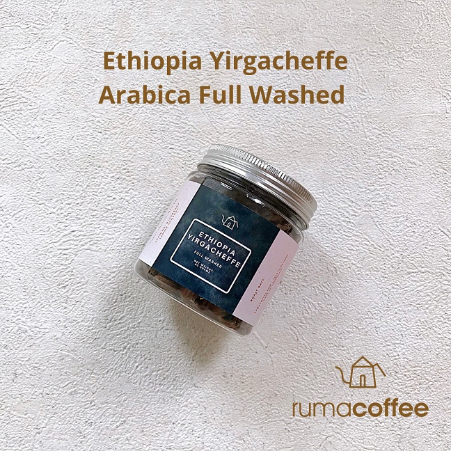 

Ethiopia Yirgacheffe 80 Gram Full Washed Kopi Arabica Rumacoffee