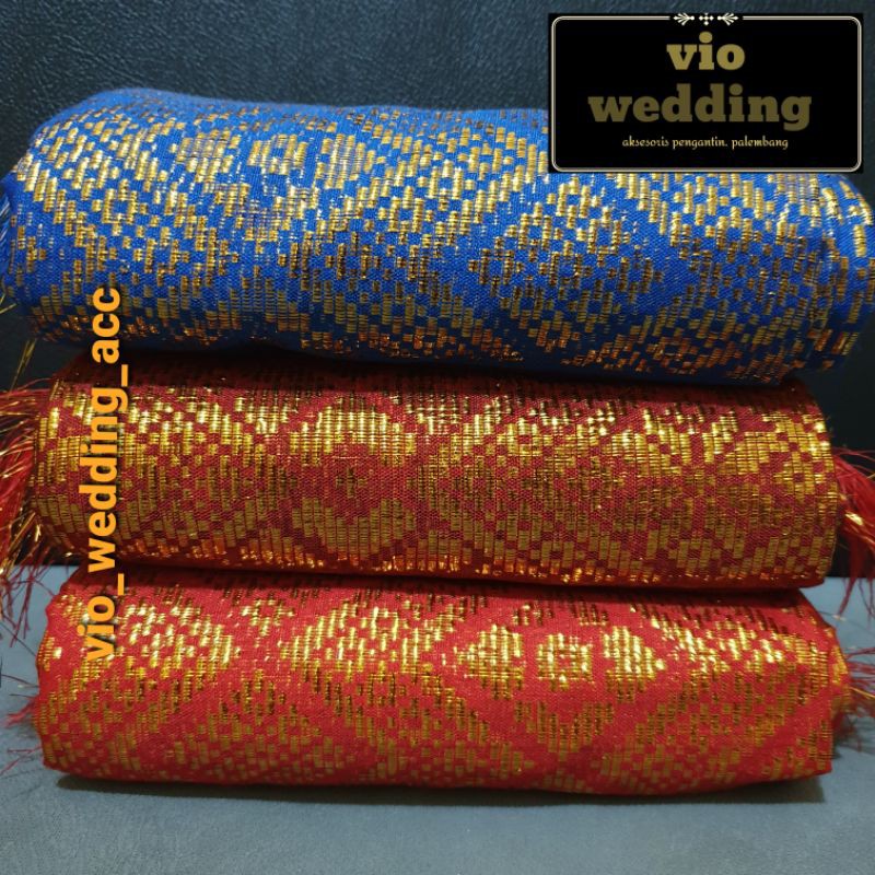 kain songket+selendang MURAH