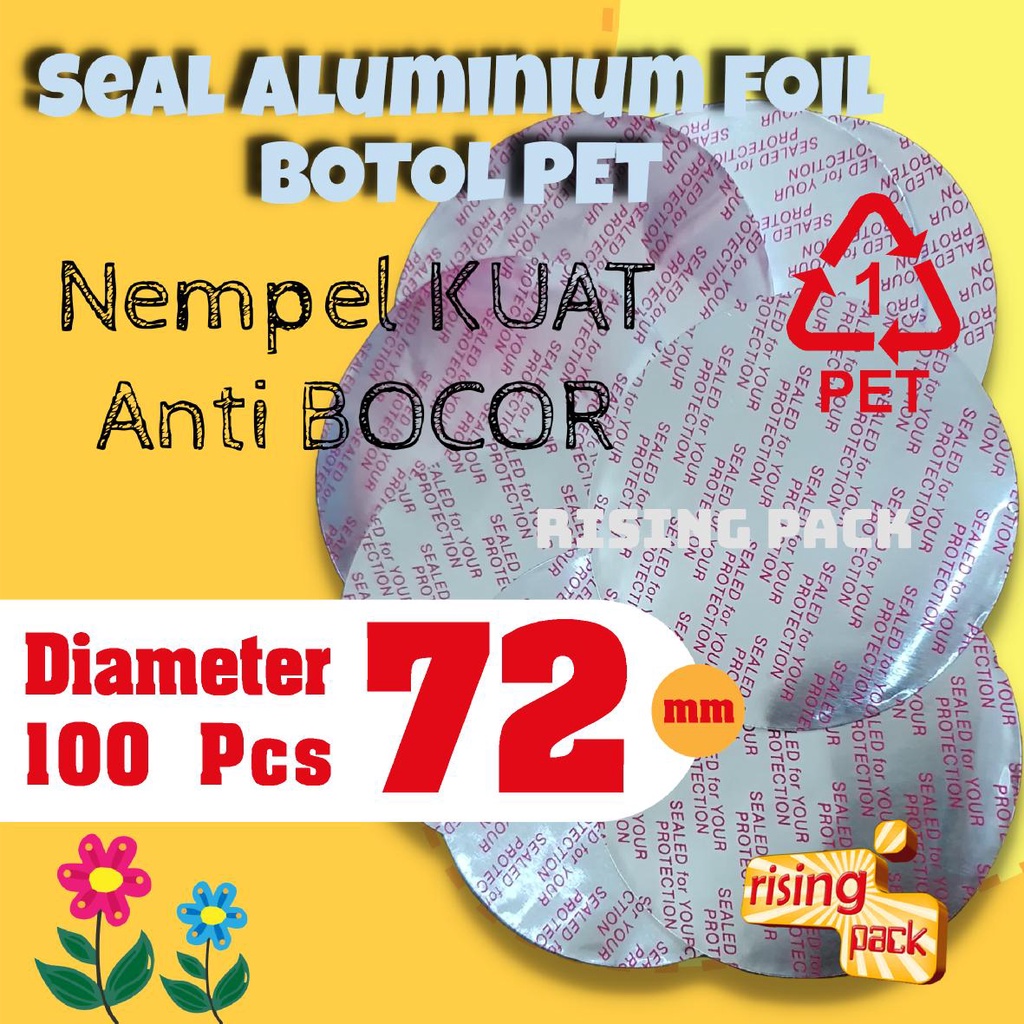 Jual Seal Segel Aluminium Foil Botol Pet Dia Mm Isi Pcs Setrika Indonesia Shopee Indonesia