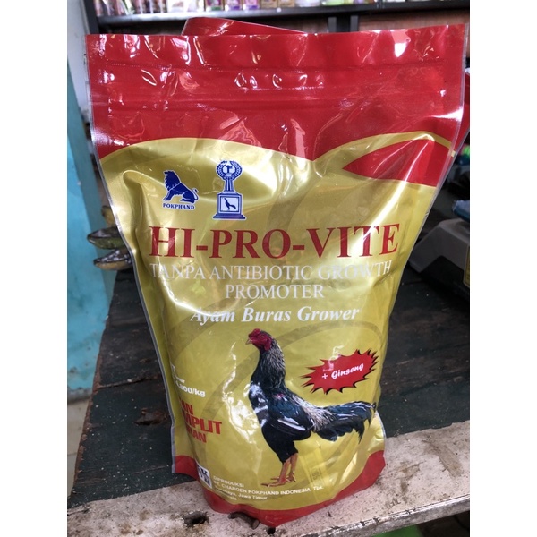 HI PRO VITE 595K PLUS GABAH PAKAN AYAM BANGKOK DEWASA SIAPAN LAGA AYAM ADUAN