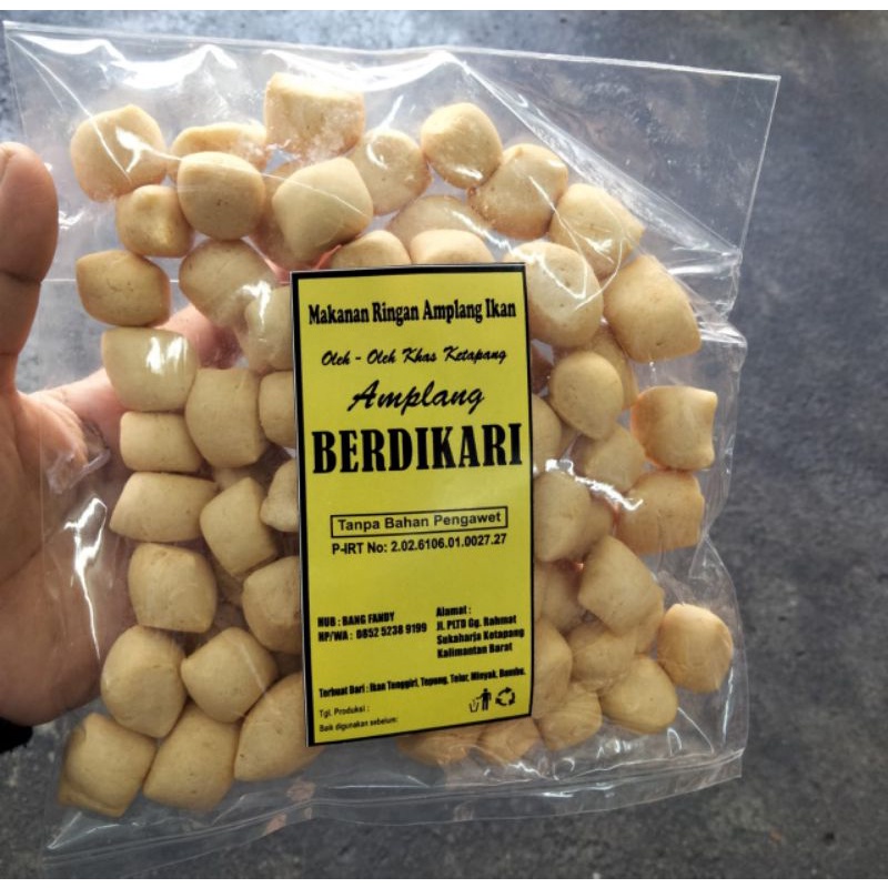Amplang Berdikari / Amplang Ikan Khas Pontianak / Amplang Ikan Tenggiri / Oleh Oleh Khas Pontianak /