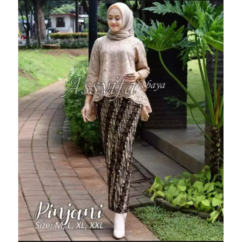 KEBAYA SET BIANCA BURKAT COKSU/KEBAYA RINJANI/KEBAYA MURAH/BAJU SERAGAM/BAJU PESTA/KEBAYA KUTUBARU