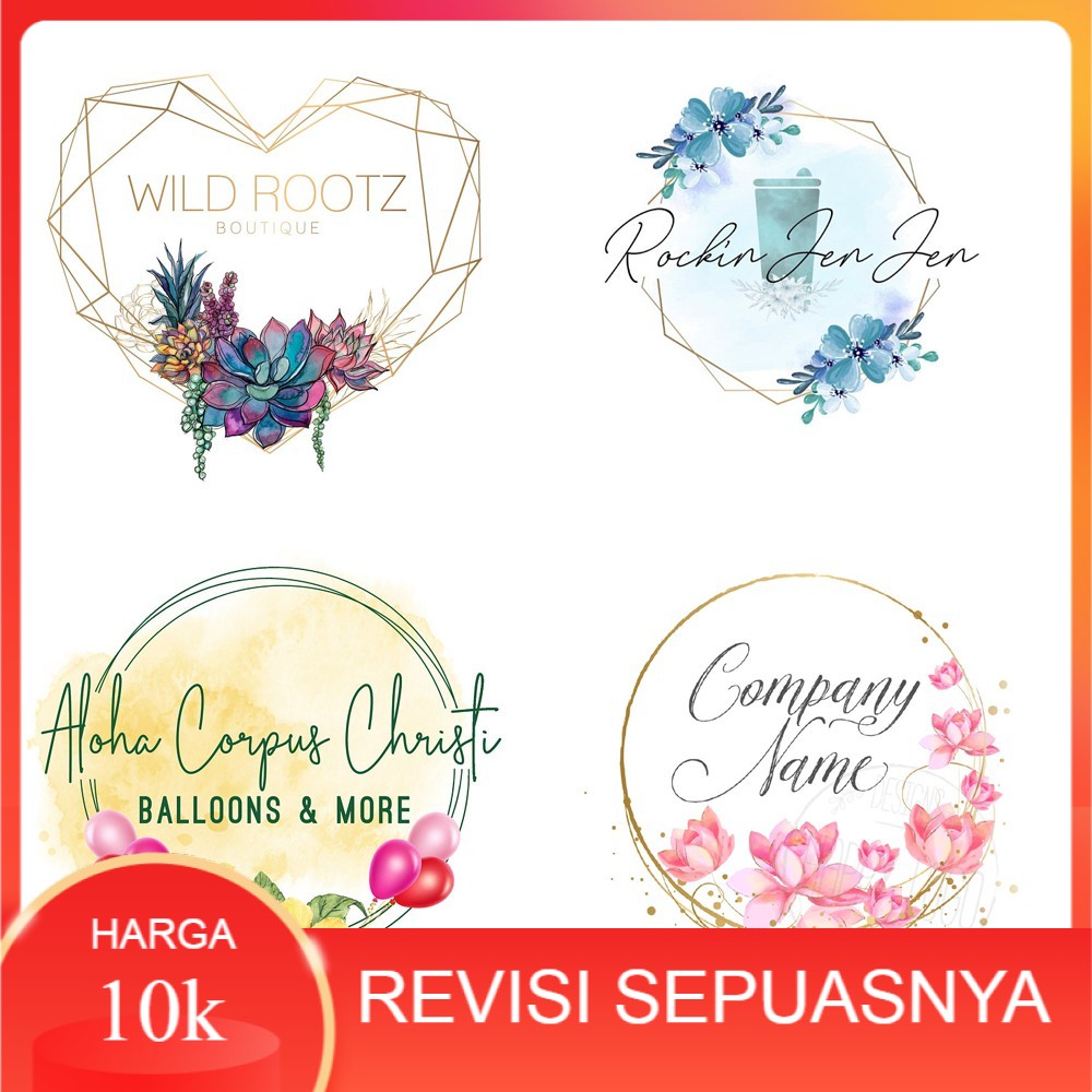 jasa bikin desain logo toko olshop unik elegant