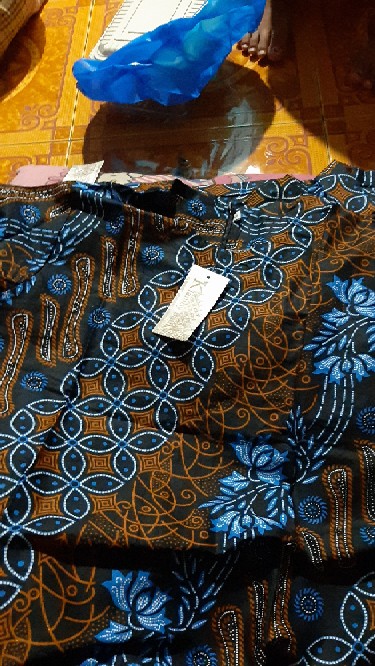 Kemeja Batik Anak Seno Biru Liris Kawung Kemeja Hem Kids Fashion