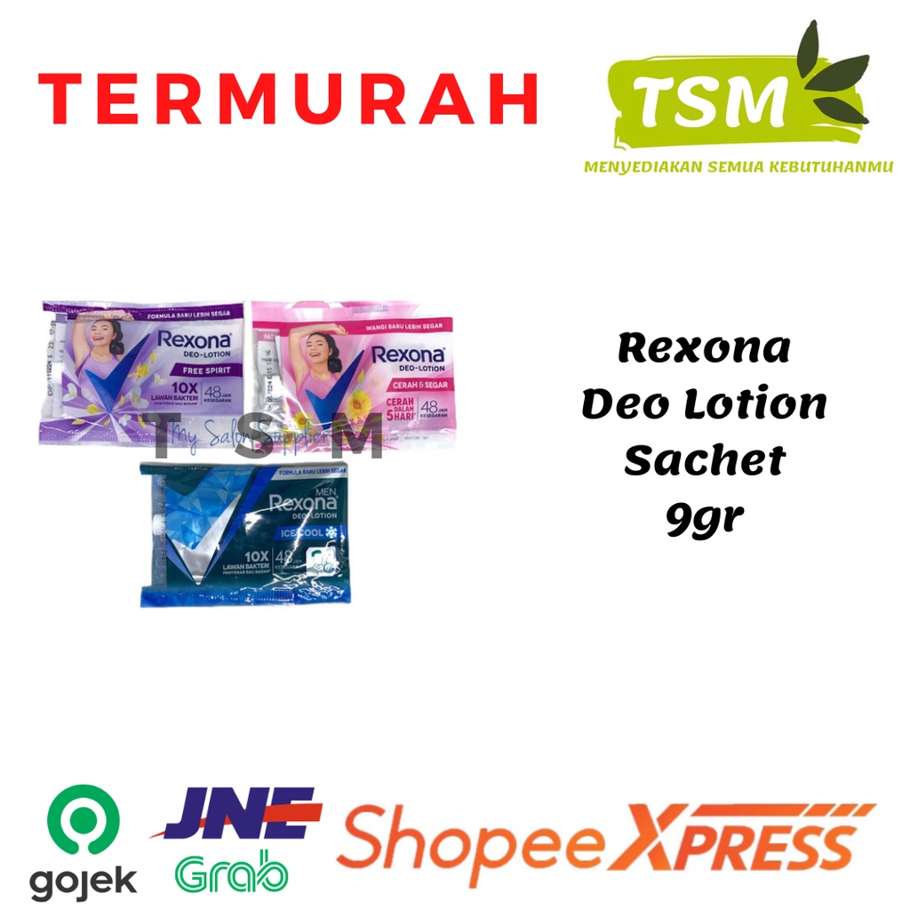 Rexona Sachet Men Deo Lotion Ice Cool Women Free Spirit Cerah&amp;Segar Cerah &amp; Segar 11,25gr