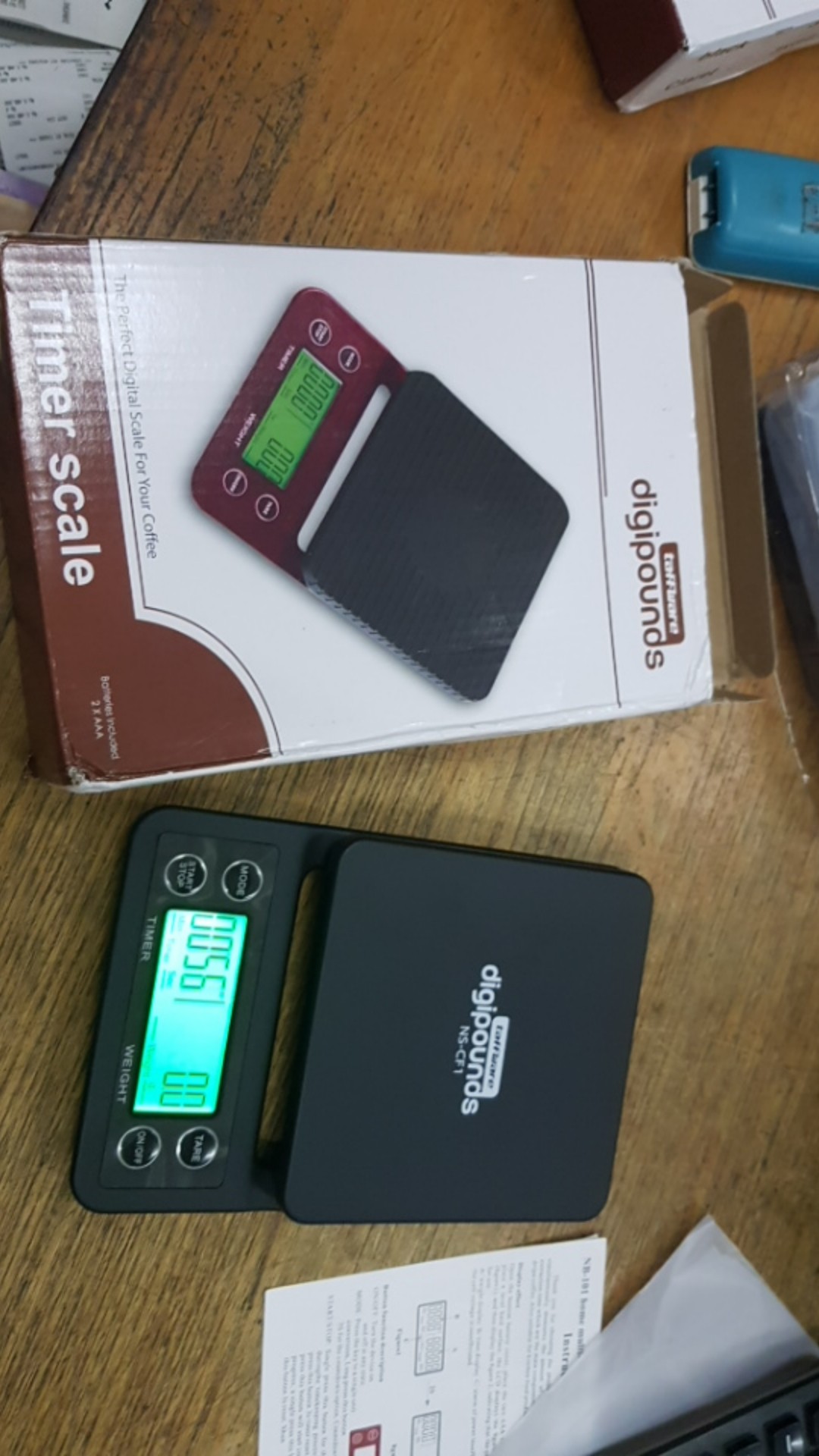 Freepad Timbangan Kopi 3kg Timbangan Dapur Akurasi 0.1g + Bonus Alas Karet Anti Slip Kualitas Top