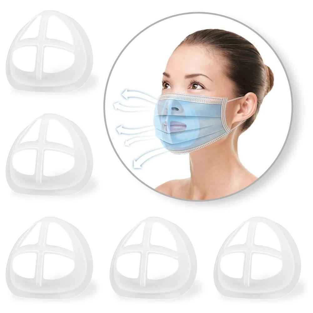 Download 5pcs 3d Mask Bracket Mask Holder Protect Lipstick Inner Support Frame Nose Pad Increase Breathing For Protect Makeup Mask Not Included Shopee Indonesia