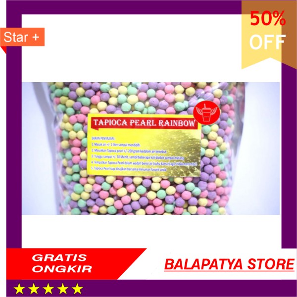 

PROMO !!! BUBBLE TAPIOCA RAINBOW 1KG