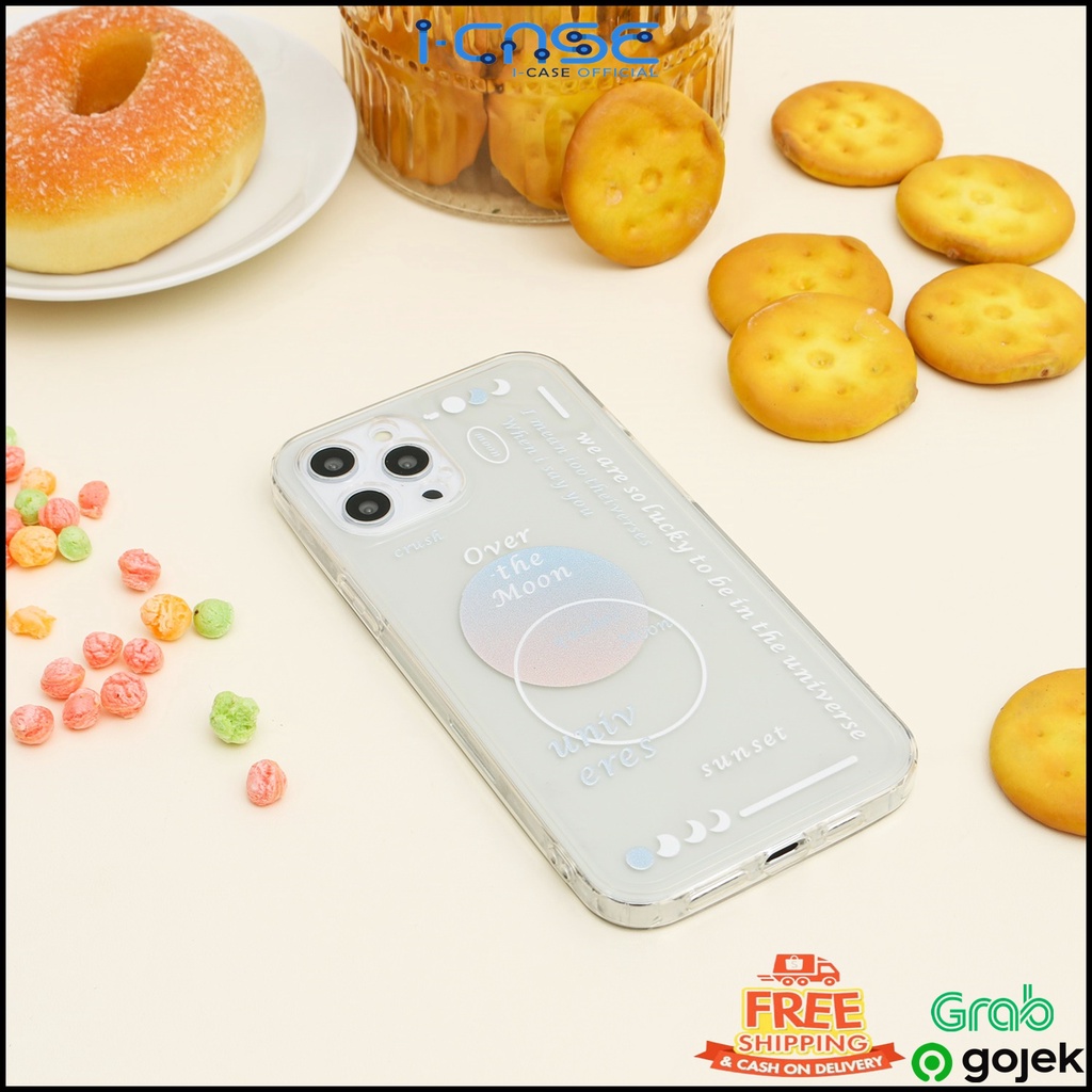 Clear Soft Case The Moon For iPhone 6 7 8 X XR XS 11 12 MINI PRO MAX