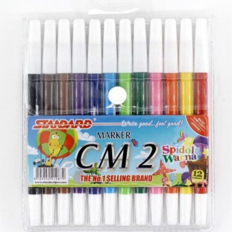 

Spidol Warna Standard CM-2 Set 12 Warna