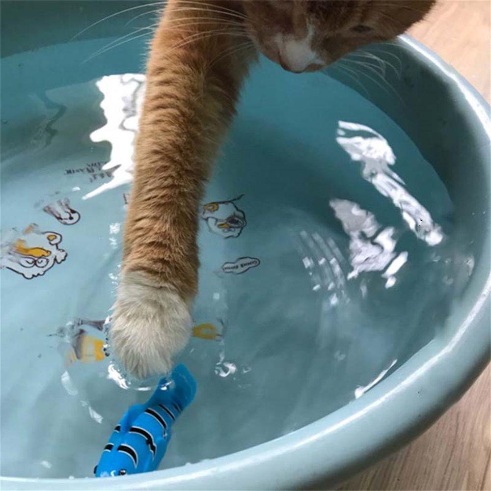 Solighter Pet Cat Mainan Lucu Pet's Hunter Instincts Hias Artificial Ikan Apung Palsu