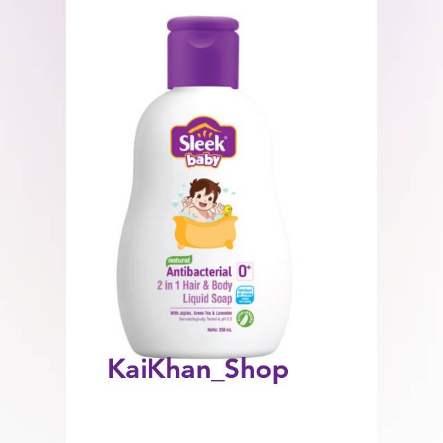 SLEEK Baby 2 in 1 Hair &amp; Body Liquid Wash - 120ml / 250ml