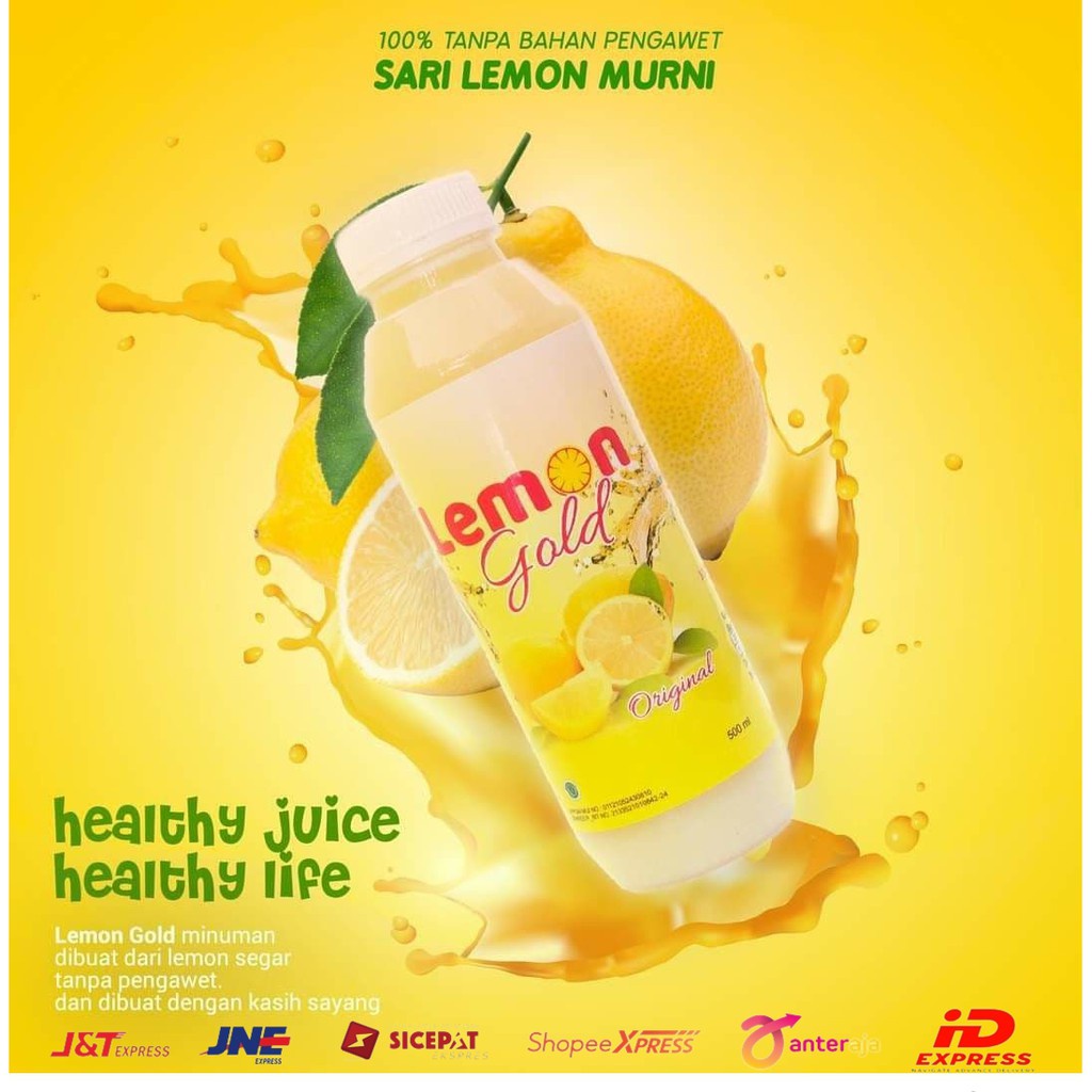 

lemon gold 500ml sari lemon asli original dengan 2,5 jeruk lemon I LEMON GOLD