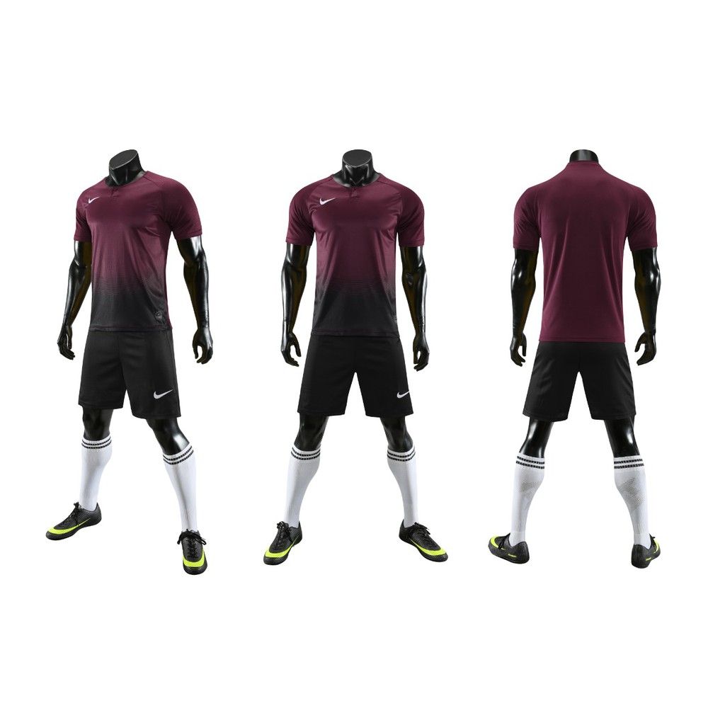 KcngTOTHM PAKET IMPORT SETELAN JERSEY FUTSAL BAJU SEPAKBOLA GRADE ORI NK MAROON