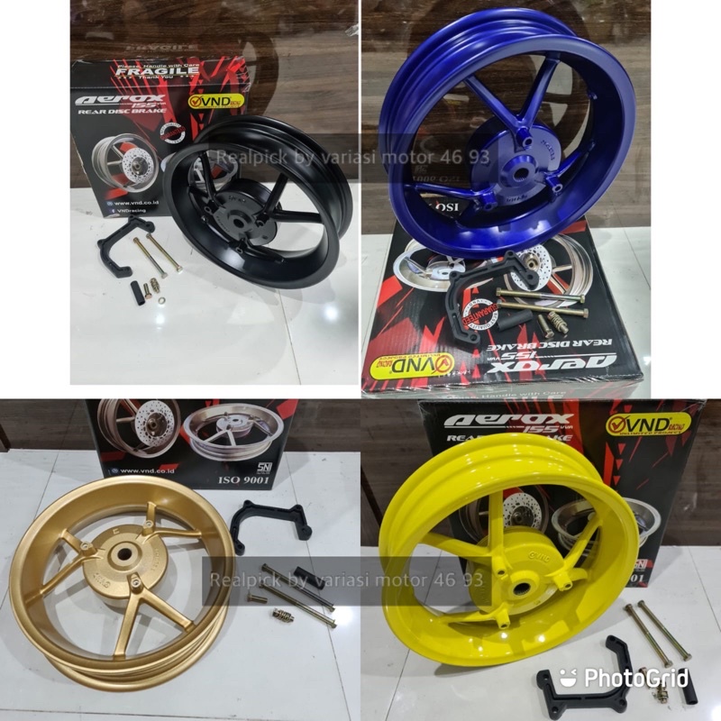 Velg Belakang VND aerox 155 / new aerox conected nvx Cakram Aerox 155 Old / aerox new velg rim nvx 1