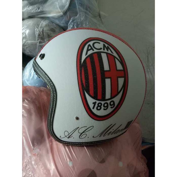 HELM BOGO MOTIF BOLA HELM BOGO AC MILAN