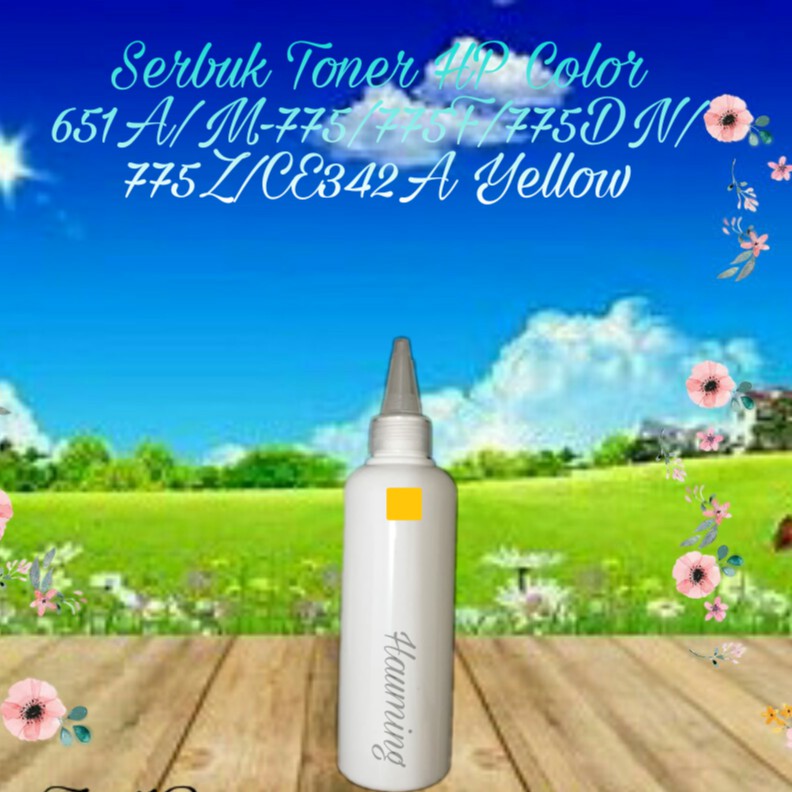 Serbuk Toner HP 651A LaserJet Enterprise 700 M775 M775F M775DN M775Z M 775 CE342A Yellow 1x Isi