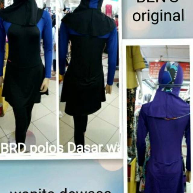 BAJU RENANG MUSLIMAH WANITA DEWASA MUSLIM BEN'S ORI ORIGINAL