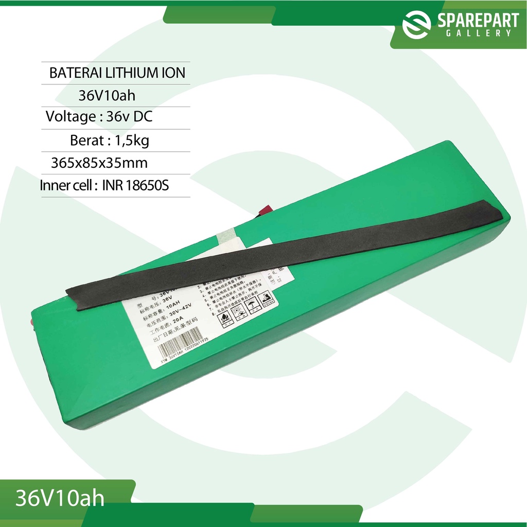 Aki Lithium Ion 36v15Ah skuter listrik otoped baterai litihium