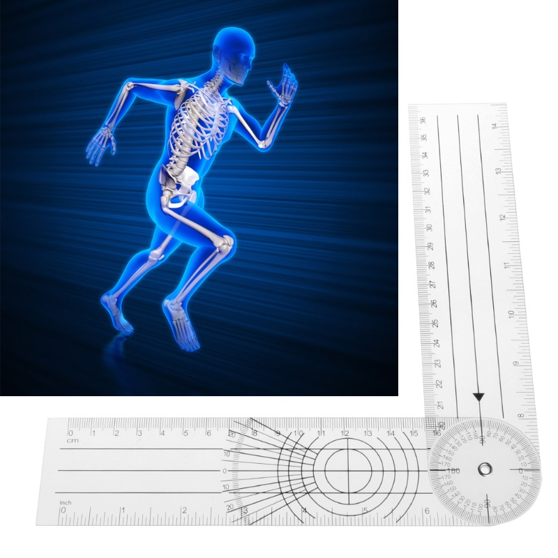 Btsg 360 Multifungsi° Penggaris Medis Spinal Untuk Mengukur Siku / Lutut / Jari