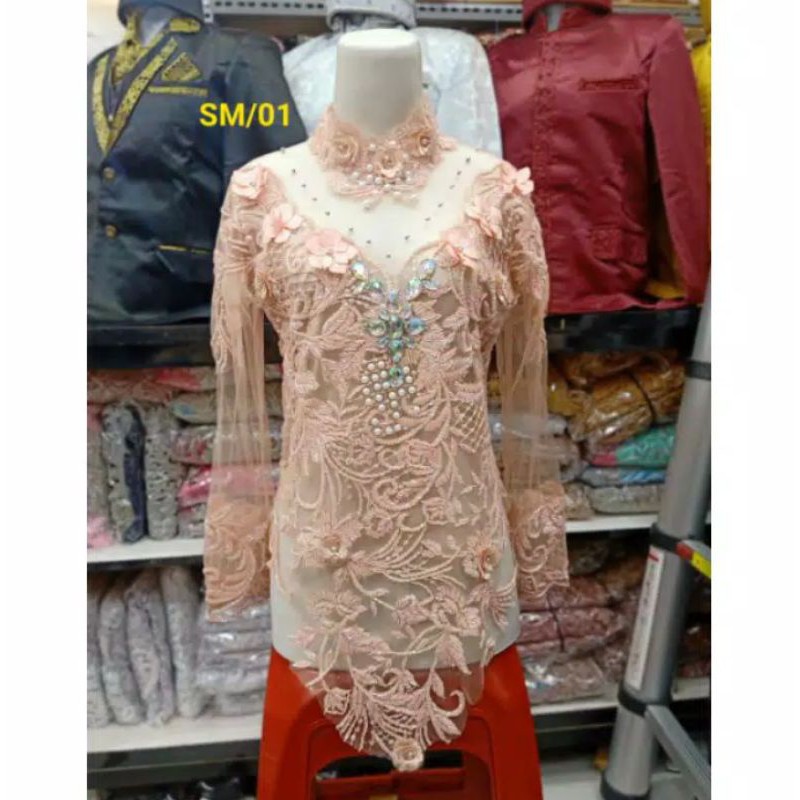 ATASAN KEBAYA BUNGA 3D//KEBAYA ATASAN GAUN WEDDING//ATASAN KEBAYA