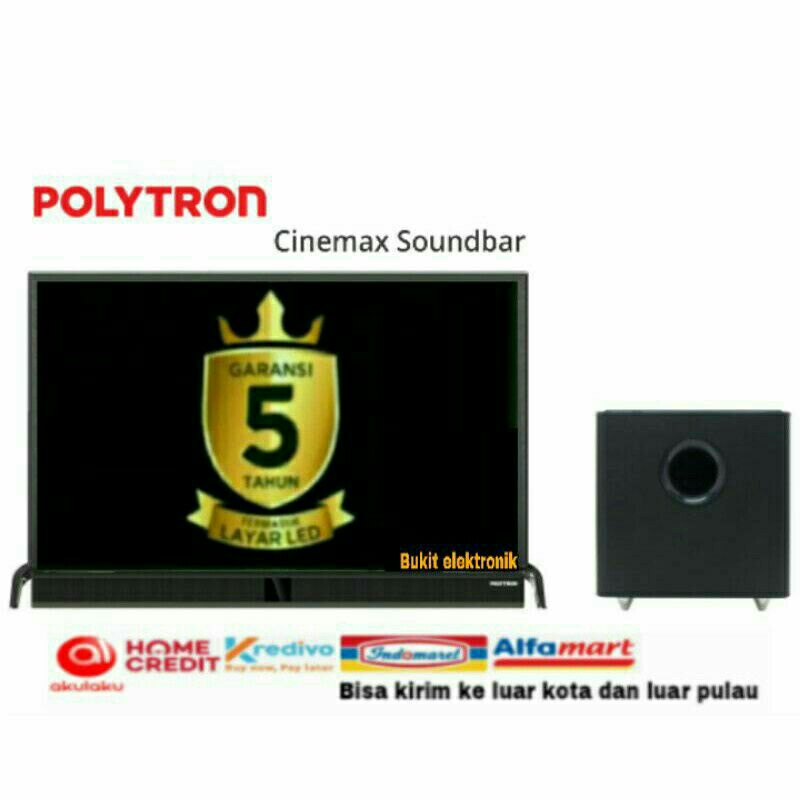 TV LED POLYTRON PLD43B1550W PLD 43B1550W PLD-43B1550W CINEMAX SOUND BAR