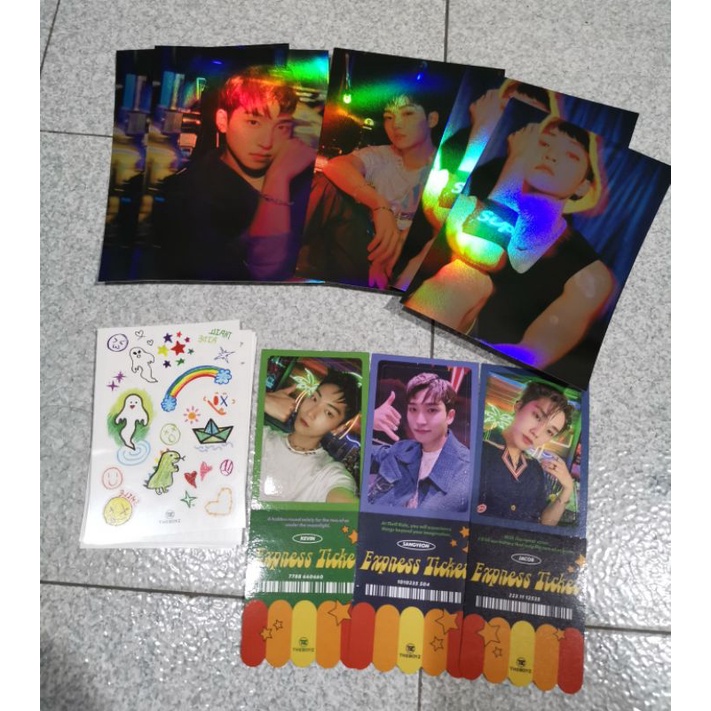 postcard Photocard pc tbz the boyz thrilling thrill ride kevin jacob sangyeon kick bang splash