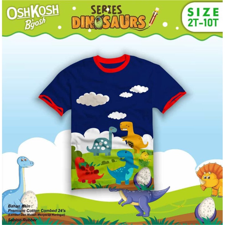 kaos oshkosh lengan pendek