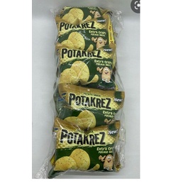 Potakrez Potato Snack Krispi Rasa Rumput Laut | Ayam Geprek dll 1 pack 10 pcs