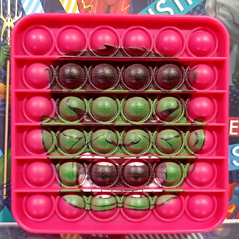 Pop It Captain America Viral Push Pop Bubble Fidget Maiman Pop It-Hulk pink