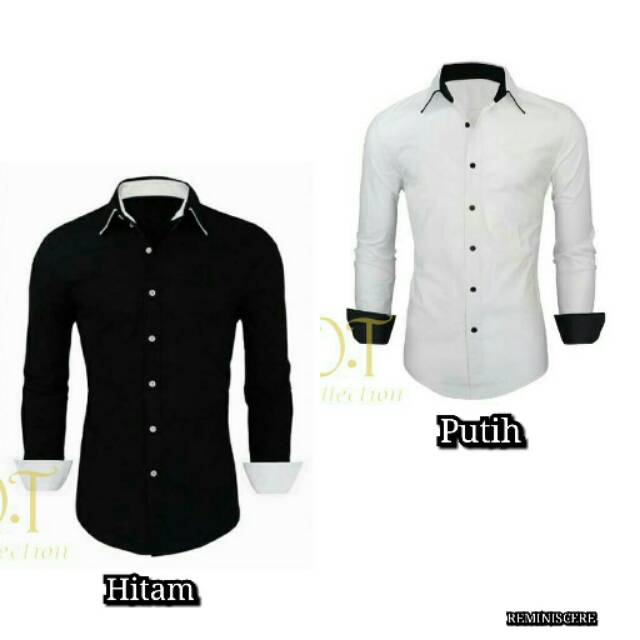 Hem Fred Perry Kemeja Pria Lengan Panjang Slim fit