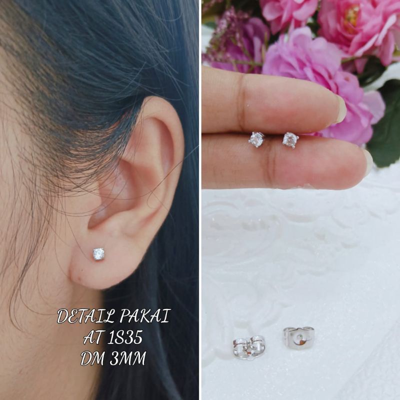 Anting Tindik Titanium Wanita Model Simple