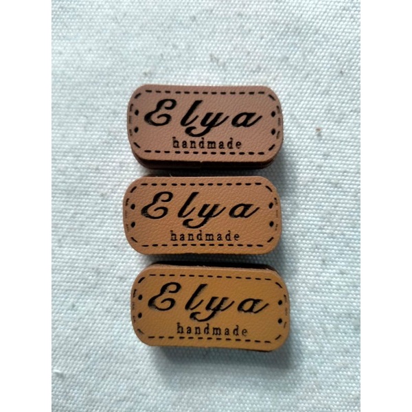 

Label kulit sintetis uk 3 x 1,5
