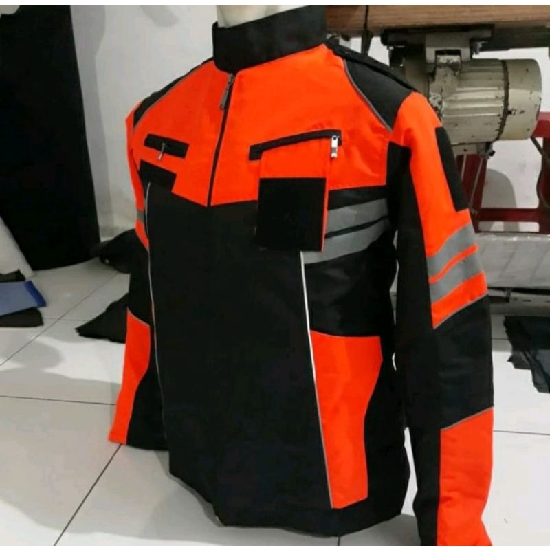 JAKET ORANGE KEMENHUB DISHUB ROMPI DISHUB KEMENHUB