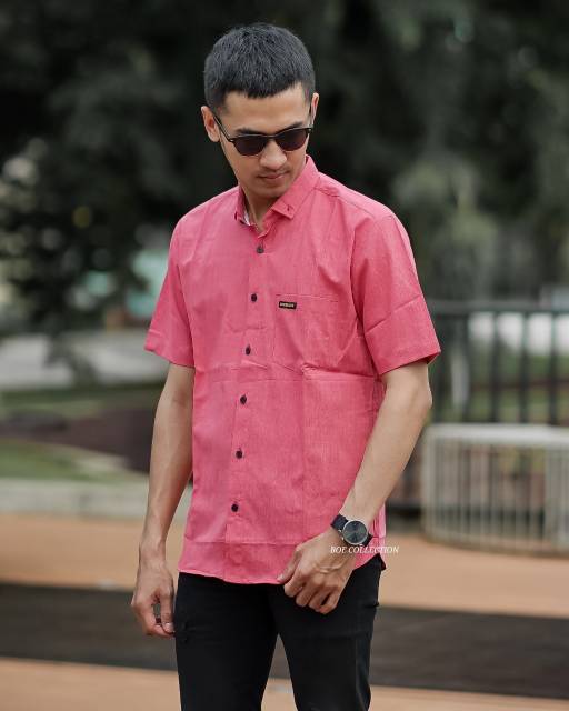 KEMEJA POLOS PENDEK CASUAL