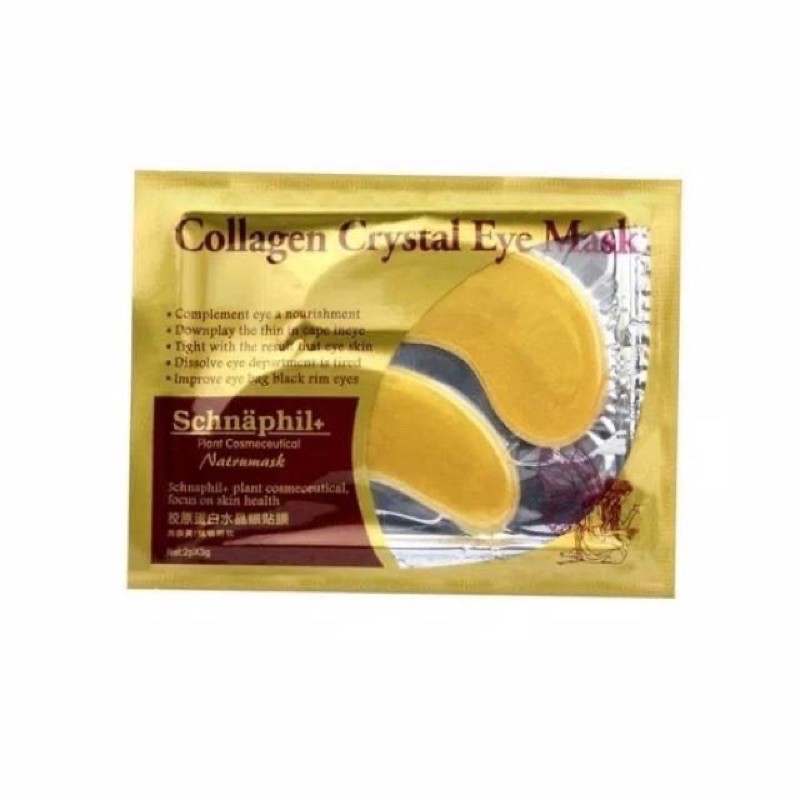 Gold Collagen Crystal Eye Mask Pink and Gold  masker mata emas