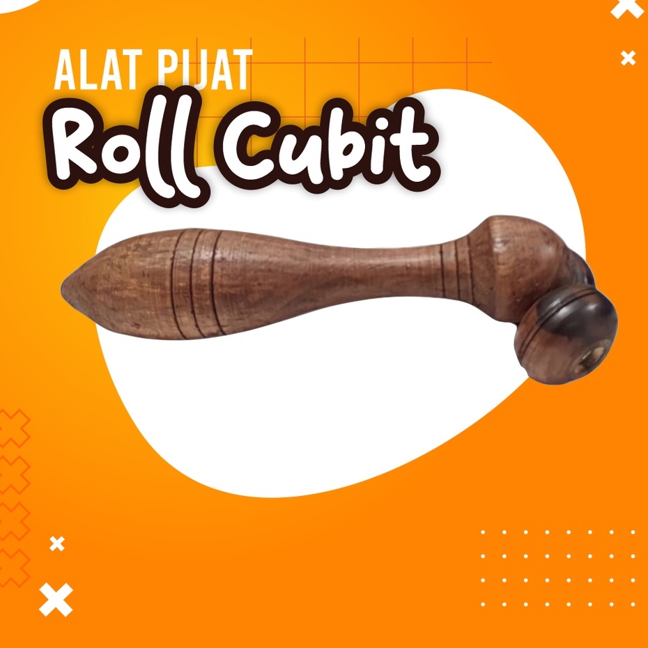 Alat Pijat Roll Cubit Terapi Murah Refleksi Saraf berbahan Kayu