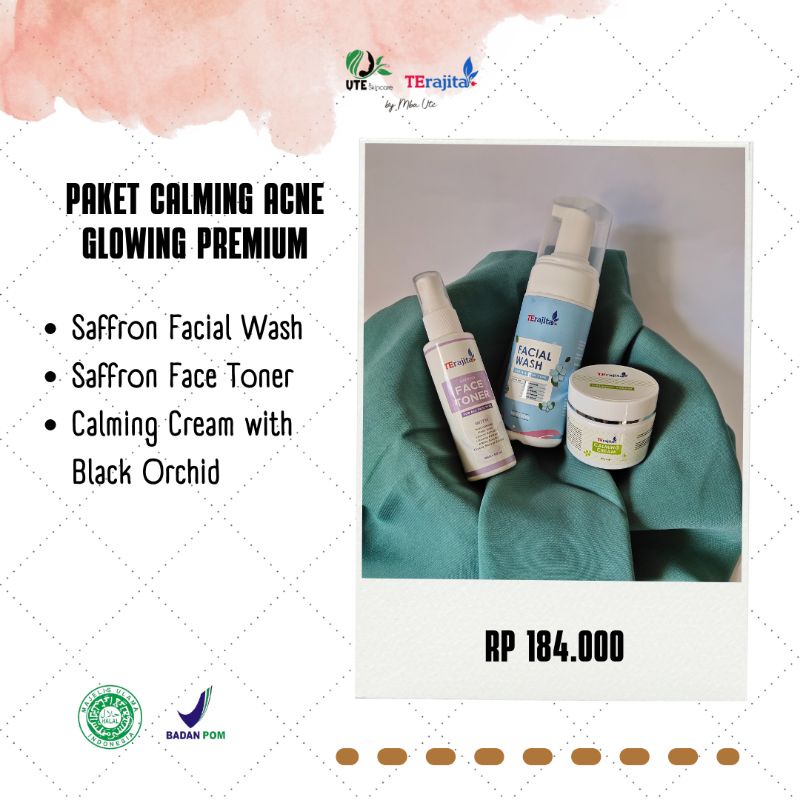 PAKET ACNE CALMING / JERAWAT CALMING / UTE SKINCARE / TERAJITA / SKINCARE BUMIL BUSUI / SKINCARE BPO