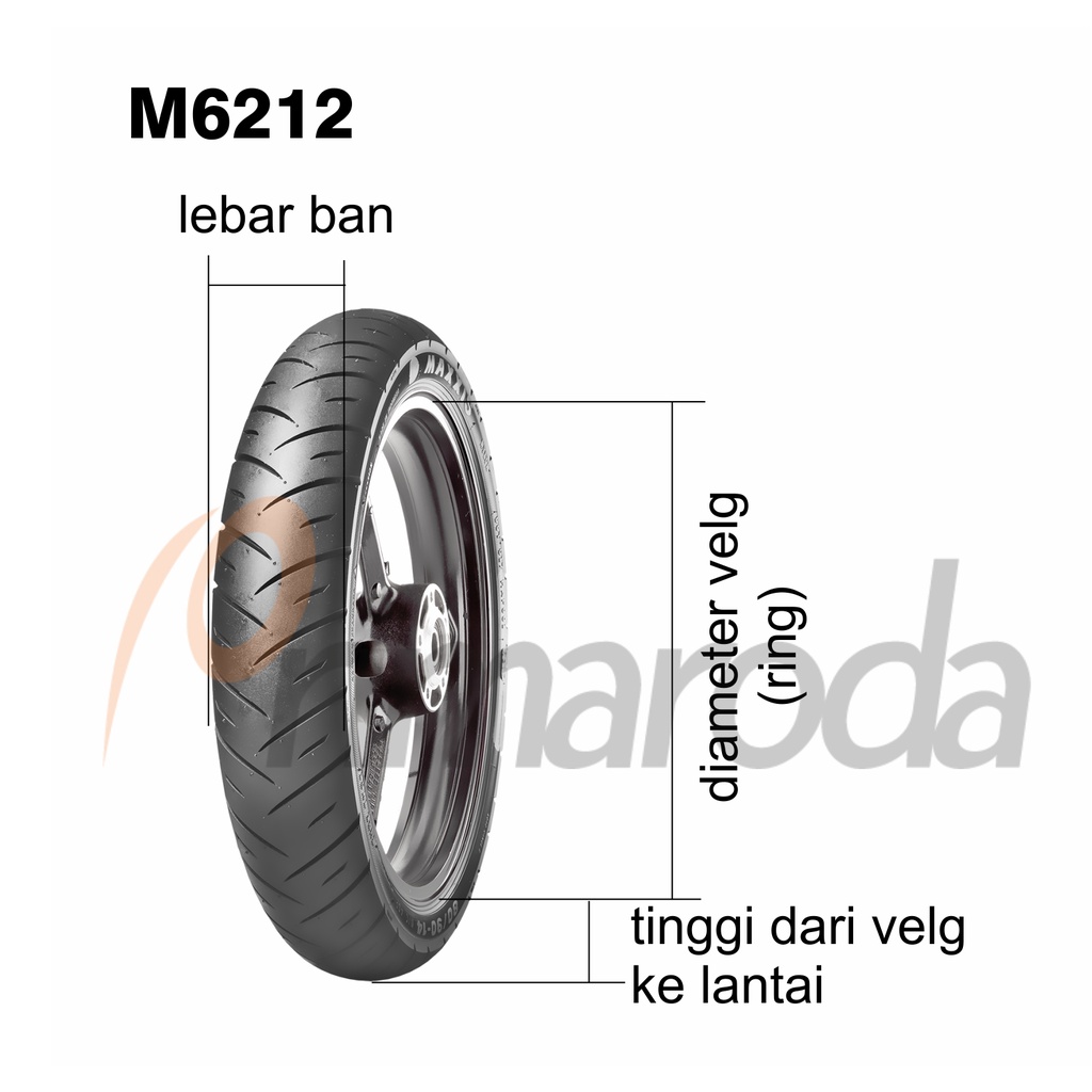 Ban Belakang Suzuki Skywave 80/9016 Tubeless Maxxis M6212