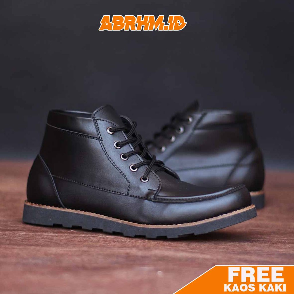 ABRHM X MUJIN Sepatu Boot Pria Boots Touring Casual Kulit syntetic Non Safety  Sepatu Pria Casual