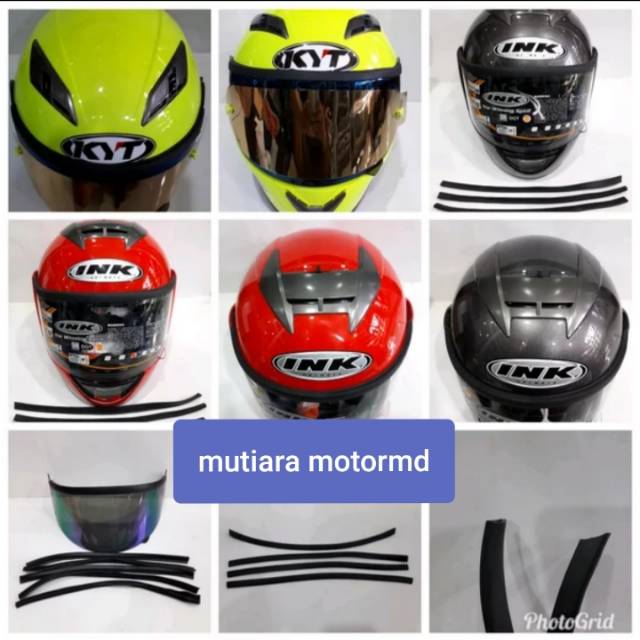 Talang air list kaca helm universal KYT INK NHK RSV AGV ARAI SHOEI NOLAN ZEUS KBC anti bocor